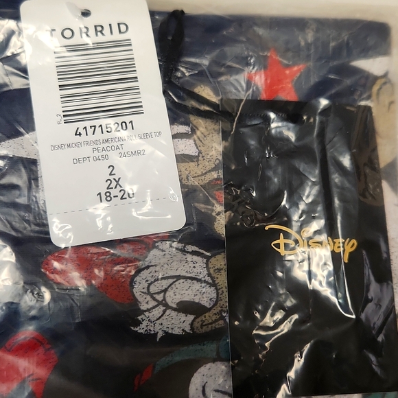 ❤️NWT VINTAGE TORRIID DISNEY TEE  MICKEY MOUSE & FRIENDS AMERICANA PLUS SIZE - Picture 6 of 14